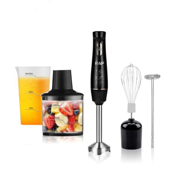 خلاط عامودي (hand blender) نوع راف (5 في 1)، 300 واط