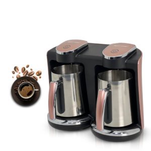 محضرة قهوة تركية دبل ستيل نوع سوبر كريست سعة 500 مل