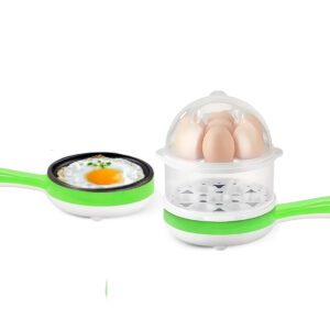 جهاز سلق وقلي البيض (2 في 1) سعة 14 بيضة